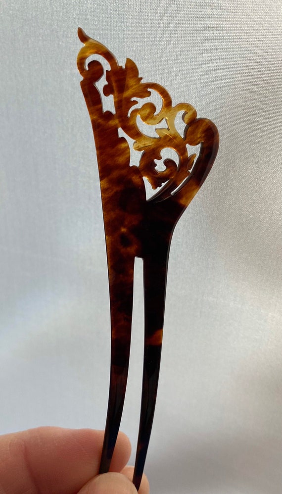 Vintage Imitation Tortoiseshell Hairpin Antique Ce