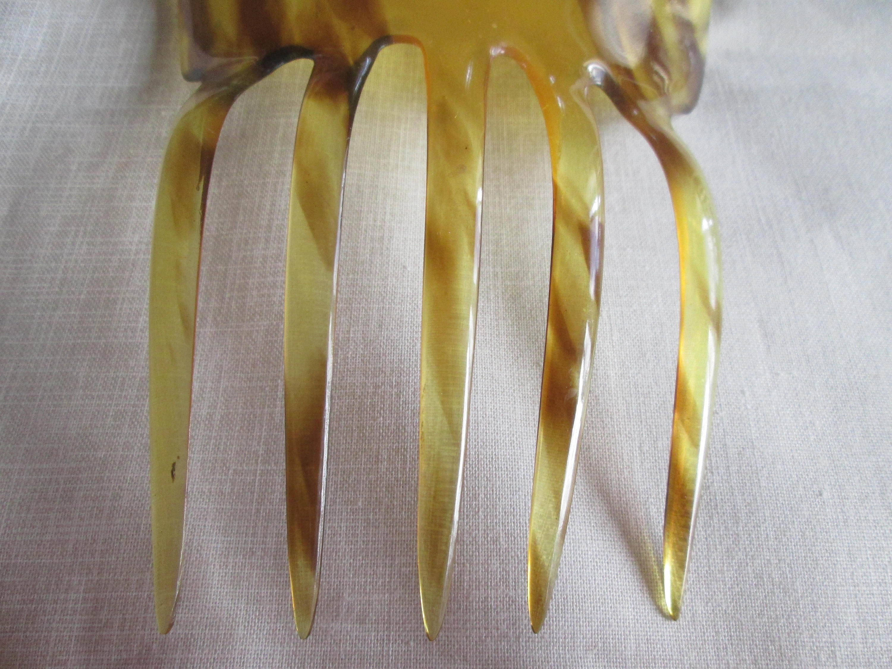 Antique High Comb Incised Celluloid Vintage High Haircomb | Etsy
