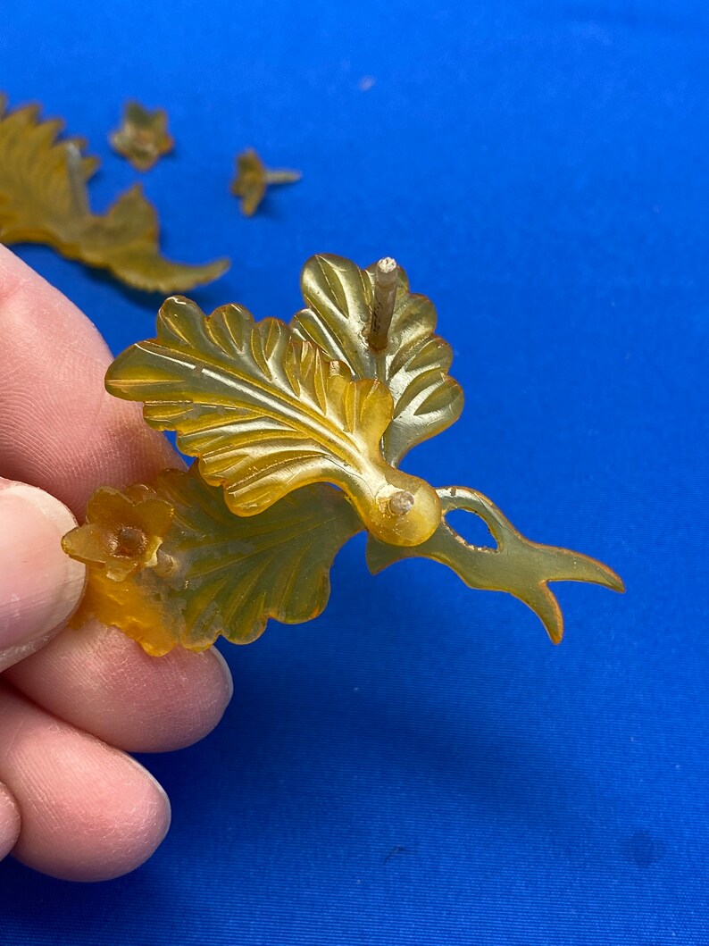 Antique Japanese DAMAGED Hair Ornament With Seven Parts Vintage Hair Ornament