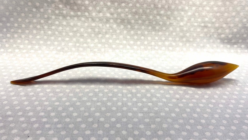 Antique Celluloid Imitation Tortoiseshell Bodkin Vintage Hair Ornament image 3