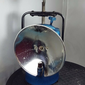 36cms MINERS CARBIDE LAMP england premier vintage lantern mining mineral N13