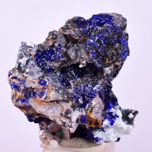 2.7cms GEM AZURITE CRYSTALS Mexico Royal Blue Color Shiny U638