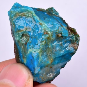 13gr NIEBIESKI OPAL SZorstki Peru Scenic Quality Jewelry Collector O773