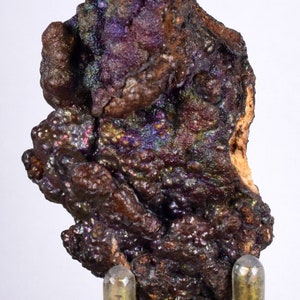 5.7cms GOETHITE BOTRYOIDAL IRIDESCENT Crystals Peru Iron New Find Mineral Specimen Z03