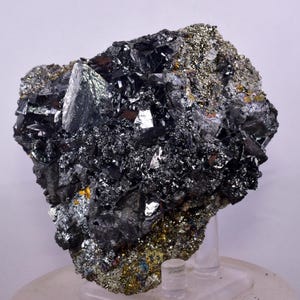 7.5cms TETRAHEDRITE QUARTZ PYRITE  Bournite Chalcopyrite Quartz Peru Crystals Collector  Mineral Specimen I224