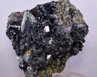 7.5cms TETRAHEDRITE QUARTZ PYRITE  Bournite Chalcopyrite Quartz Peru Crystals Collector  Mineral Specimen I224