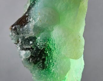 4.8cm Druzy Chrysocolla Quartz Peru 2000 Discovery Shiny Copper Mineral Specimen Db167