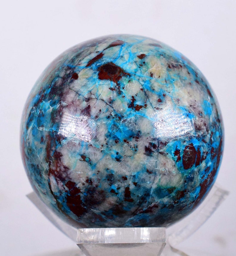 3.6cms CHRYSOCOLLA CAMPBELLITE CUPRITE Cabochon Quartz Copper Malachite Peru Turquoise Color J523 ?