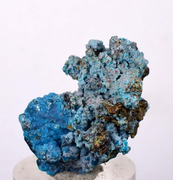 3.6cms CHRYSOCOLLA CAMPBELLITE CUPRITE Cabochon Quartz Copper Malachite Peru Turquoise Color J523 ?
