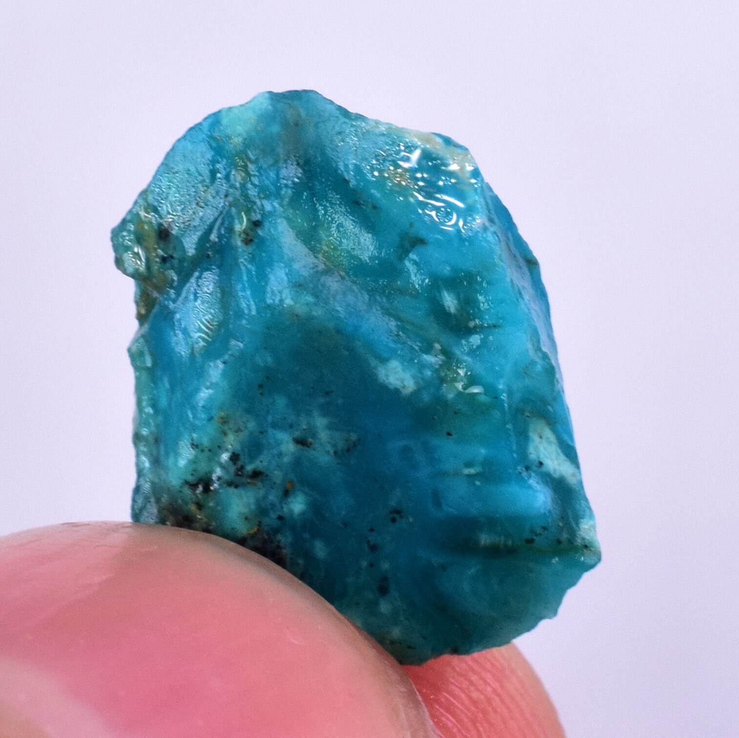 1.1グラム ジェムシリカ クリソコラ ブルーカルセドニー 原石 ペルー