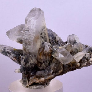 5cms GEM QUARTZ Natural Chlorite Included Phantom Crystal Peru Q332