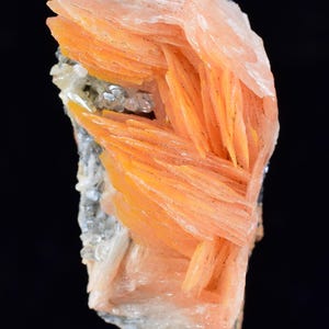 3,5 cm CERUSSITE BARITE GALENA Kristalle Marokko Mineral Probe K111