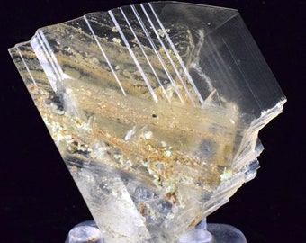 5.2cms TWIN SELENITE CRYSTAL Lily Mine Peru Gypsum 2000 Discovery Transparent Premium Mineral Specimen T316