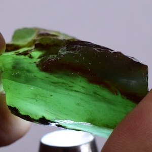 62grs BLUE OPAL ROUGH Peru Rough Scenic Quality Translucent Jewelry O693