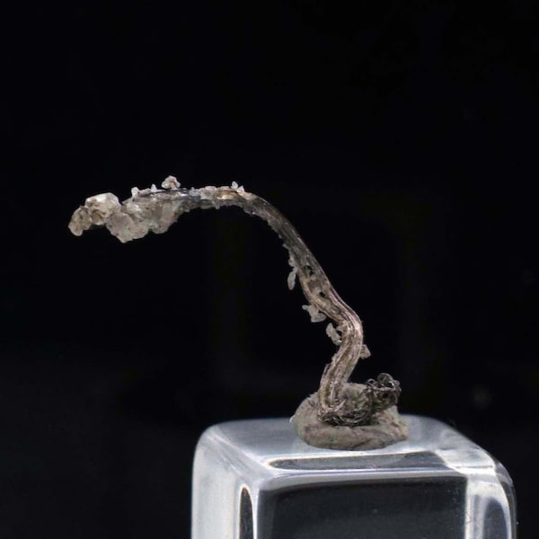 1.6cms NATIVE SILVER WIRES Crystals Peru  Mineral Specimen h902