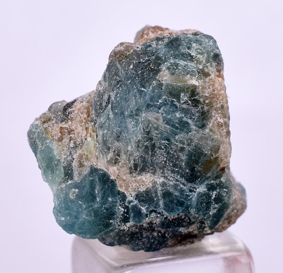 RARE ! GRANDIDIERITE BLEUE VERTE DE MADAGASCAR 26,48 CARATS ★★ p483