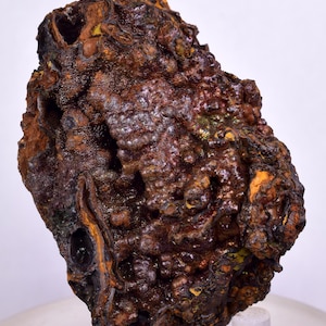 6,2 cm GOETHIT BOTRYOIDAL IRISIERENDE Kristalle Peru Eisen Neufund Mineralexemplar Z28