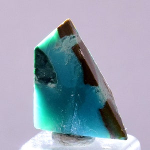 2.5carats GEM SILICA CHRYSOCOLLA Peru Free Form Quartz Pendant Jewelry B65