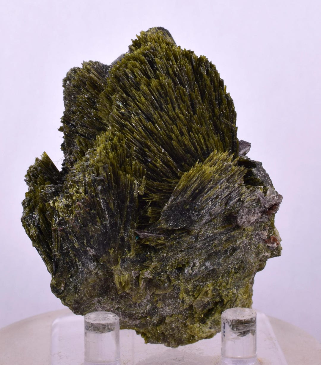6.6cms EPIDOTE QUARTZ CRYSTALS Peru Cluster Collector Green Color ...