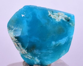 1,5 cts Edelstein Kieselsäure Chrysokoll poliert blau Chalcedon Peru Mineral Probe B95