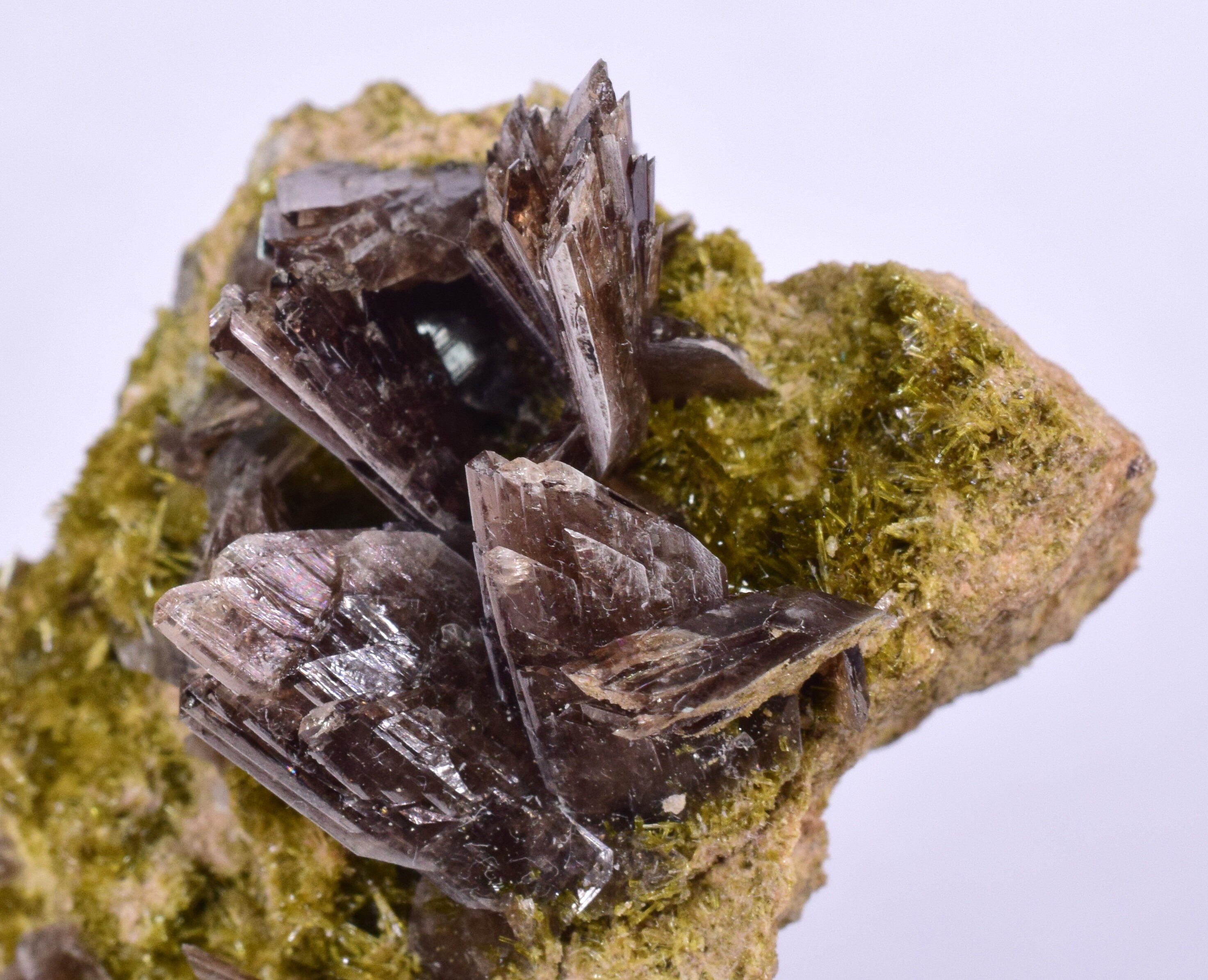 4.3cm アクシナイト クォーツ クリスタル クラスター プレナイト