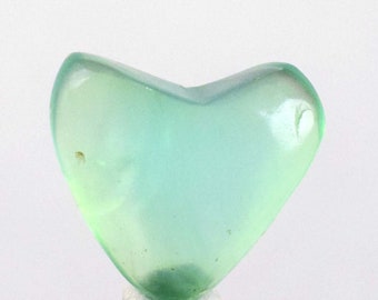 2.5cts GEM BLUE OPAL seascape peru tumbled pendant caribean turquoise color b764