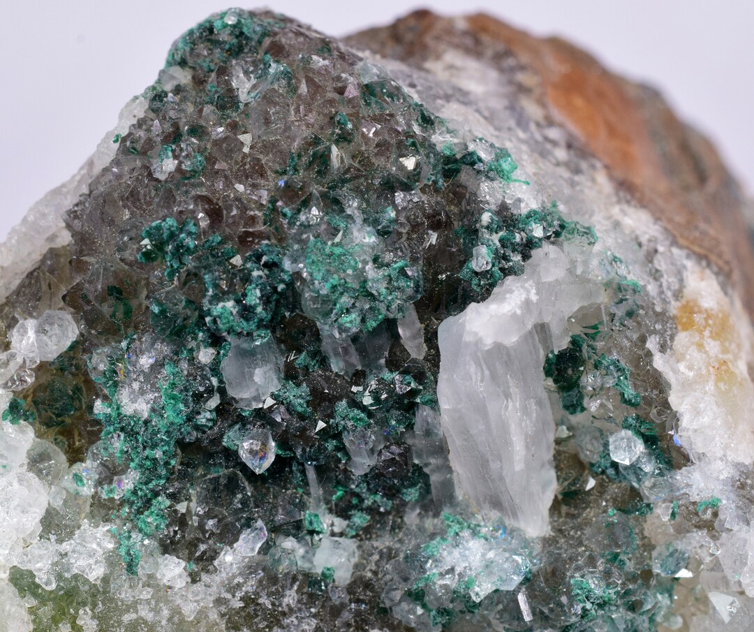 6.6cms GEM SILICA CHRYSOCOLLA Atacamite Malachite Druzy Quartz ...