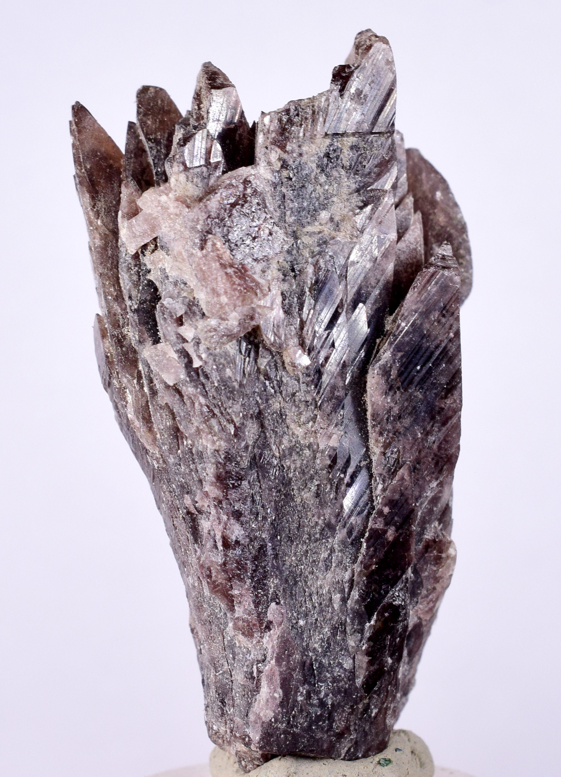 5cm 宝石アキシナイト結晶光沢のあるペルー鉱物標本コレクター A547