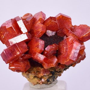 2.3cms VANADINITE CRYSTAL Mibladen Morocco Mineral Specimen W59