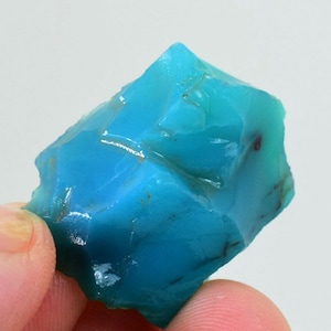42.5carat GEM SILICA CHRYSOCOLLA chalcedony blue green jade color lily mine s35