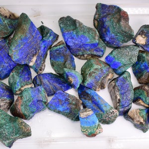 1420grams AZURITE MALACHITE CALCITE Stalactite Peru Rough Azurmalachite Dark Blue Green Premium Banded Facet Cabochon  U581