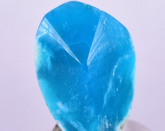 1,5 cts Edelstein Kieselsäure Chrysokoll poliert blau Chalcedon Peru Mineral Probe B96