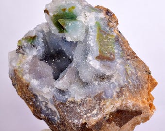 7cms ジェム シリカ クリソコラ ドゥルージー クォーツ ユリ鉱山