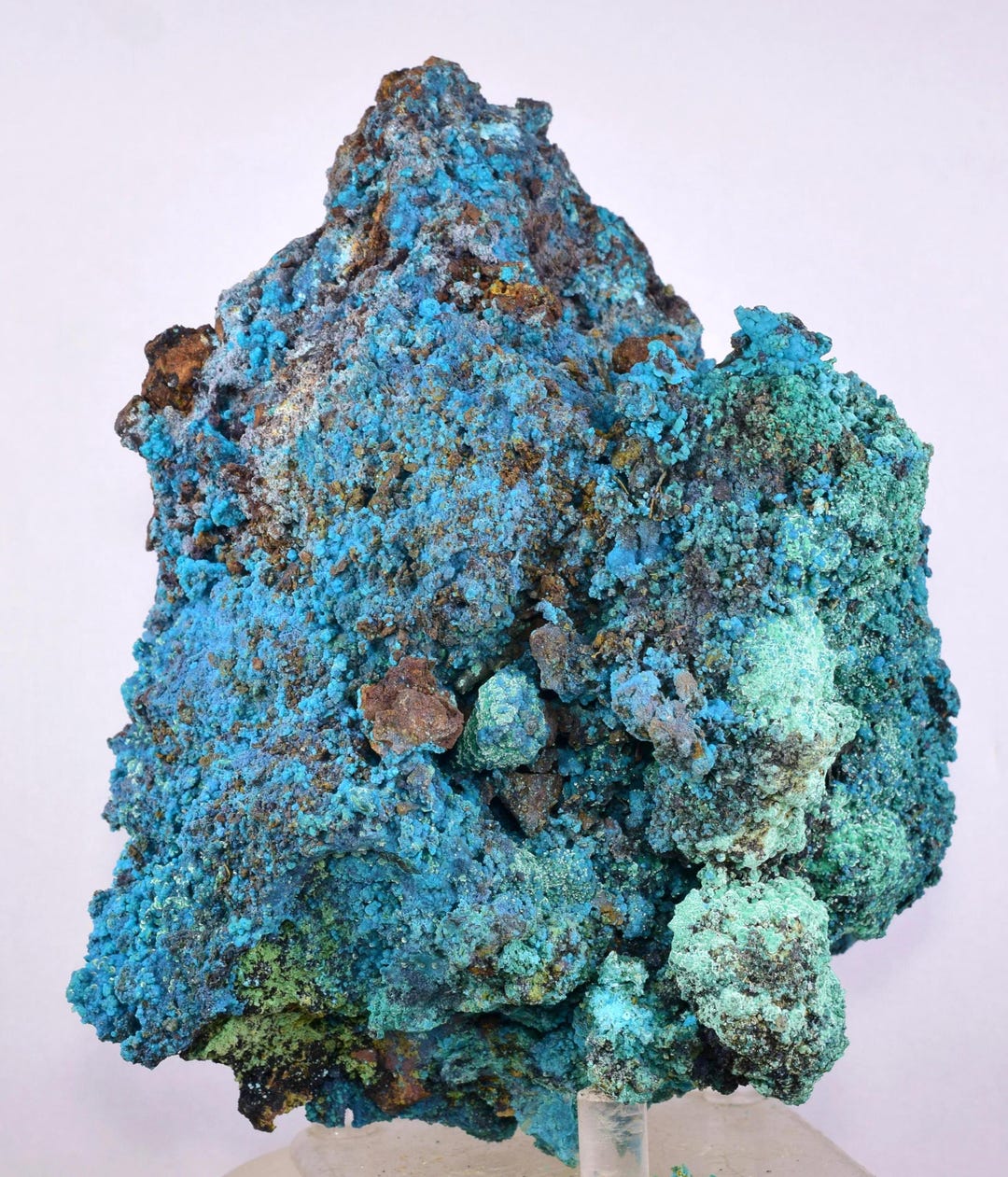 Botryoidal Radial Quartz 13cms QUARTZ CHRYSOCOLLA BOTRYOIDAL Temptadora Mine Peru Mineral ...
