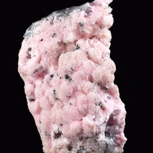 4.8cms RHODOCHROSITE ROSETTE QUARTZ  Pyrite Peru Pink Crystals Collector Mineral Specimen Huanzala Mine R549