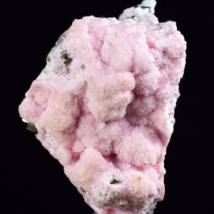 4.6cms RHODOCHROSITE ROSETTE QUARTZ  Pyrite Peru Pink Crystals Collector Mineral Specimen Huanzala Mine R548