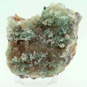 8cm DRUZY QUARTZ CALCITE malachite selenite atacamite mineral specimen G94