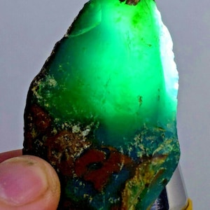 1.6grs ジェムシリカ クリソコラ ブルーカルセドニー 原石 ペルー 鉱物