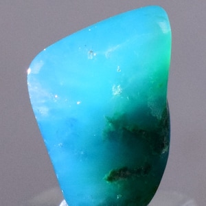 6.5 carats GEM SILICA CHRYSOCOLLA Chalcedony Lily Mine Peru Tumbled Quartz B931