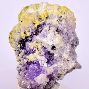 3,3 cm COQUIMBIT ALUNOGEN KRISTALL Romeritkopiatit mineralprov Ub312