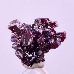 Proustit Rubin Silver Genomskinlig Röd Kristall, Uchucchacua Gruva Peru 2000 Upptäckt, 1 cm Sällsynt Mineralprov HB351