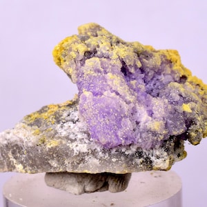 3,3 cm COQUIMBIT ALUNOGEN KRISTALL Romerit Kopiatit Kalkantit Mineralprov U622