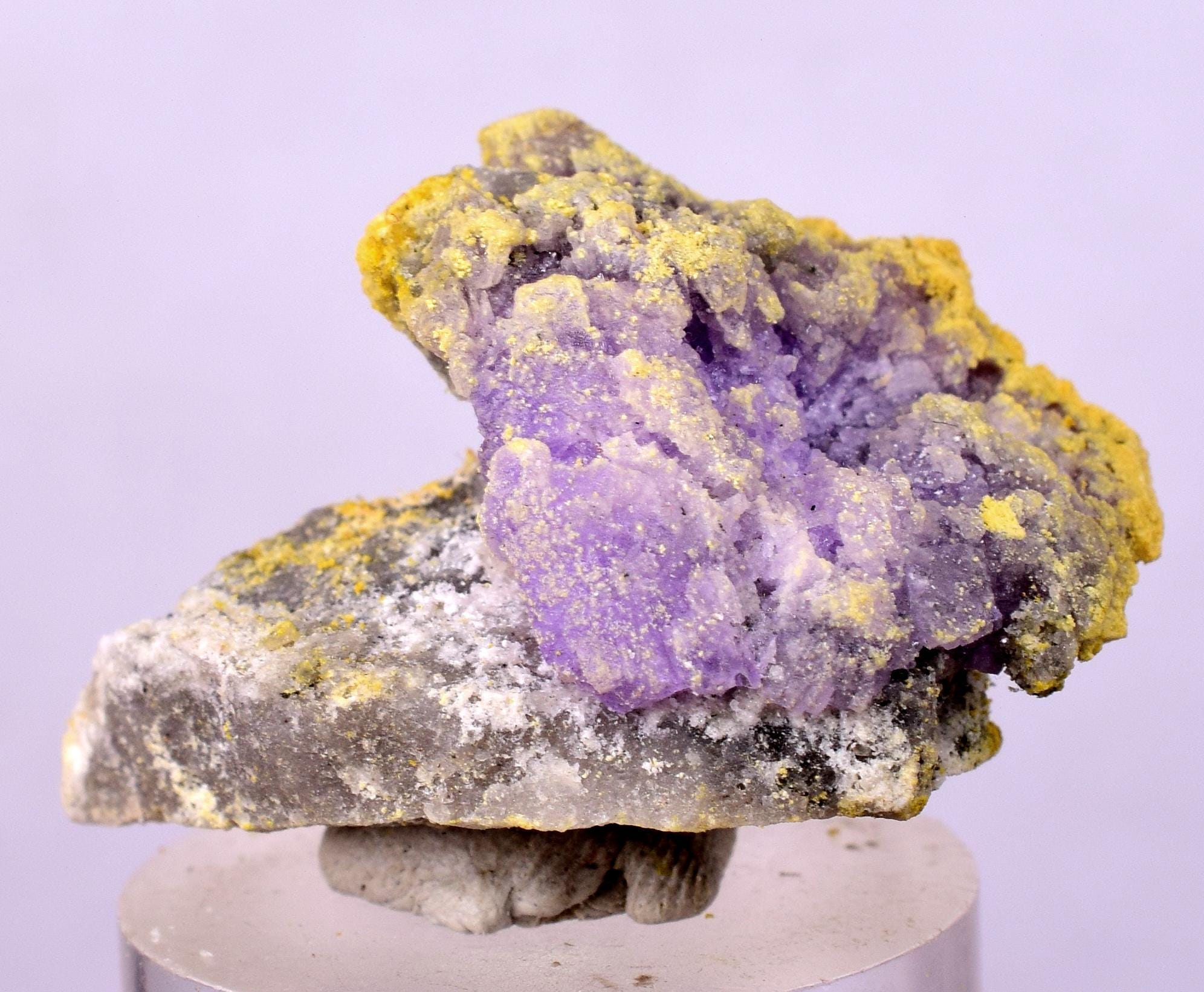 3.3cms COQUIMBITE ALUNOGEN CRYSTAL Romerite Copiatite Chalcantite Mineral Specimen U622