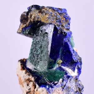 2.6cms GEM AZURITE CRYSTALS Malachite Morocco Royal Blue Color Shsrp Shiny Mineral Specimen U510