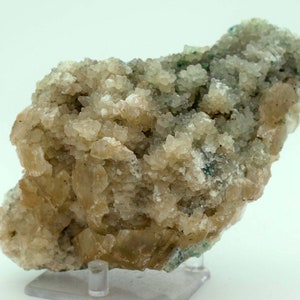 15cm DRUZY QUARTZ CALCITE Malachit Selenit Atacamit Mineralprobe G98