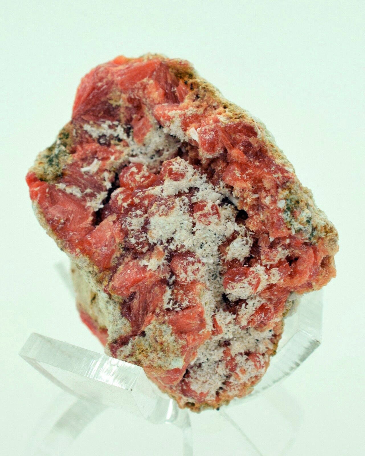 3.5 センチメートルレッドオレンジ STILBITE ヒューランダイト方解石