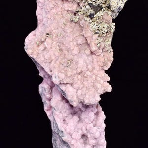 7.8cms RHODOCHROSITE CALCITE CRYSTALS Jordanite (?) Galena Peru Rb722