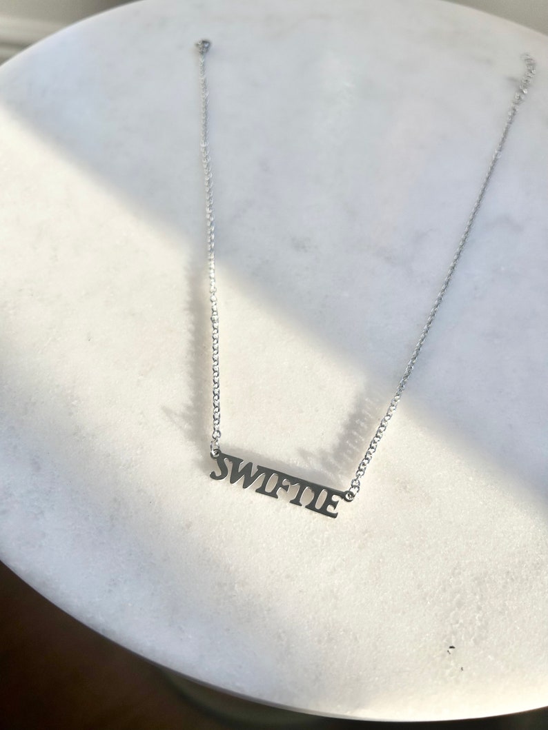 Silver Swiftie Eras Tour Necklace image 5