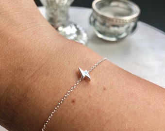 Sterling Silver Lightning Bolt Bracelet/Necklace