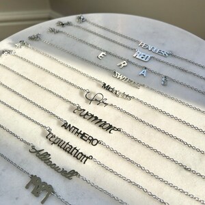 Silver Swiftie Eras Tour Necklace image 8